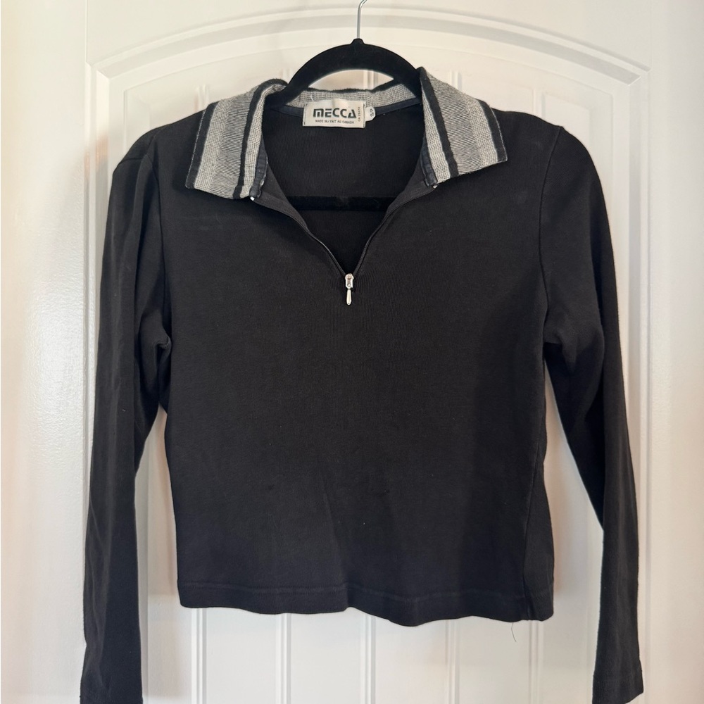 Vintage Mecca cropped quarter zip